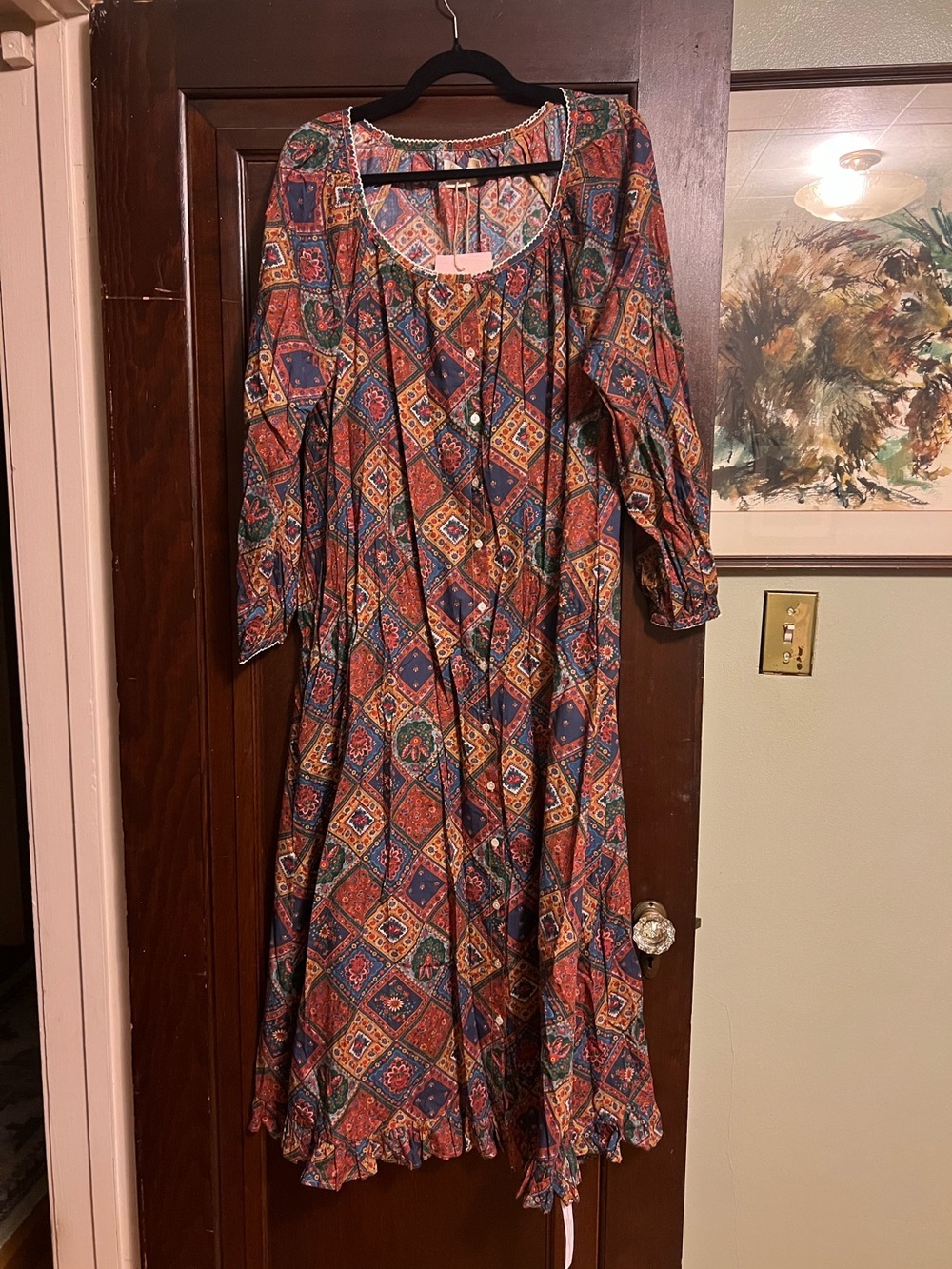 Christy Dawn Hiromi dress in Ruby Patchwork, size M NWT